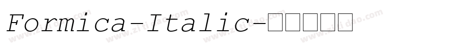 Formica-Italic字体转换