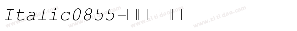 Italic0855字体转换