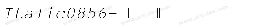 Italic0856字体转换