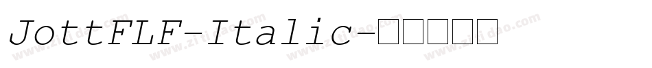 JottFLF-Italic字体转换