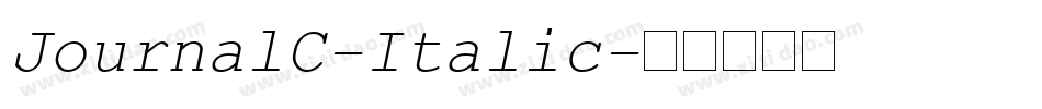 JournalC-Italic字体转换
