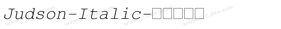 Judson-Italic字体转换