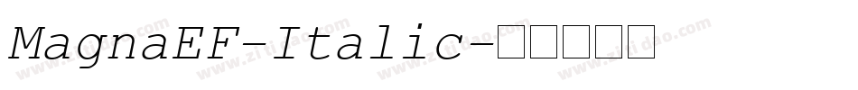 MagnaEF-Italic字体转换