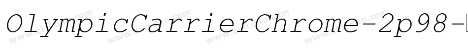 OlympicCarrierChrome-2p98字体转换