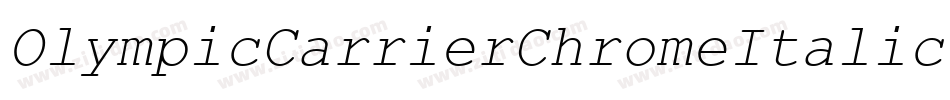 OlympicCarrierChromeItalic-v96M字体转换