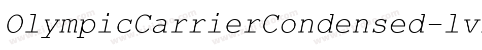 OlympicCarrierCondensed-lvDy字体转换