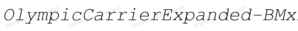 OlympicCarrierExpanded-BMxx字体转换