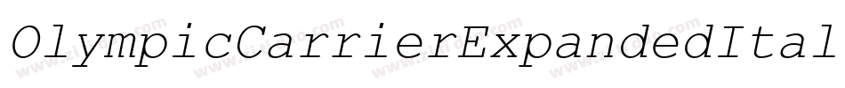 OlympicCarrierExpandedItal-8Go0字体转换
