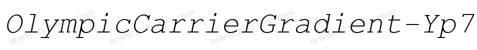 OlympicCarrierGradient-Yp7o字体转换