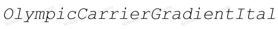 OlympicCarrierGradientItal-rLj7字体转换