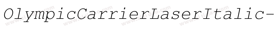 OlympicCarrierLaserItalic-w0R3字体转换