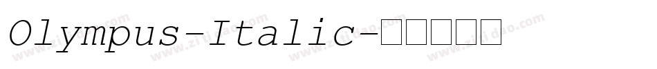Olympus-Italic字体转换