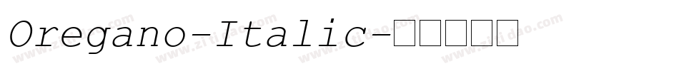 Oregano-Italic字体转换