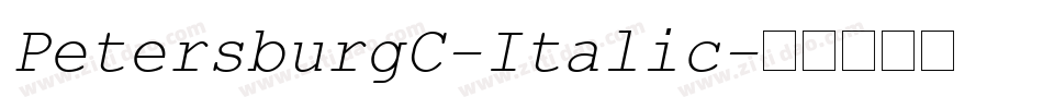 PetersburgC-Italic字体转换