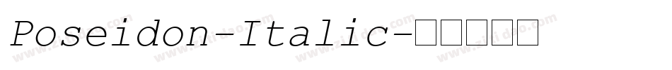 Poseidon-Italic字体转换