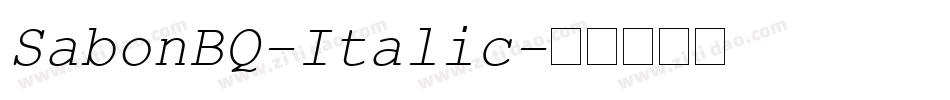 SabonBQ-Italic字体转换
