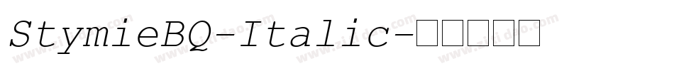 StymieBQ-Italic字体转换