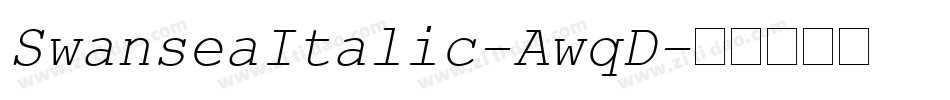 SwanseaItalic-AwqD字体转换