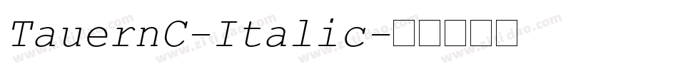 TauernC-Italic字体转换