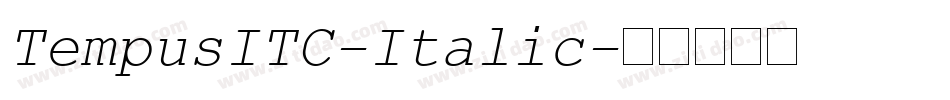 TempusITC-Italic字体转换