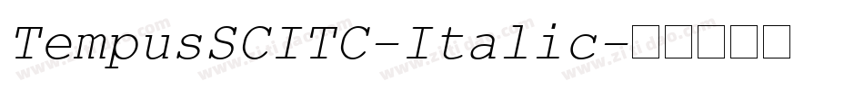 TempusSCITC-Italic字体转换