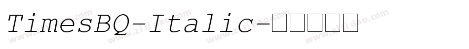 TimesBQ-Italic字体转换