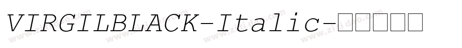 VIRGILBLACK-Italic字体转换