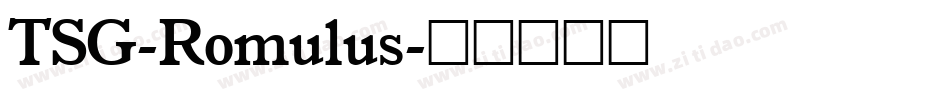 TSG-Romulus字体转换