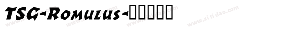 TSG-Romulus字体转换