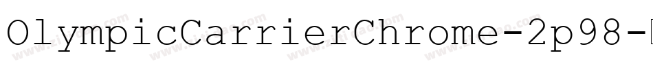OlympicCarrierChrome-2p98字体转换
