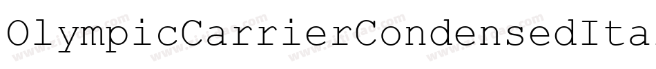 OlympicCarrierCondensedItal-n7qP字体转换