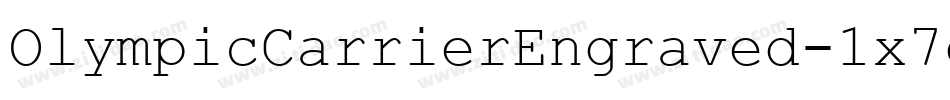 OlympicCarrierEngraved-1x7g字体转换