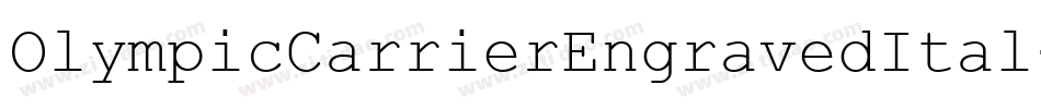 OlympicCarrierEngravedItal-RWYW字体转换