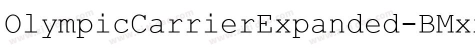 OlympicCarrierExpanded-BMxx字体转换