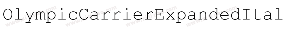 OlympicCarrierExpandedItal-8Go0字体转换