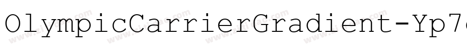 OlympicCarrierGradient-Yp7o字体转换