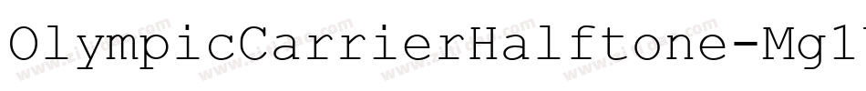 OlympicCarrierHalftone-Mg1Y字体转换