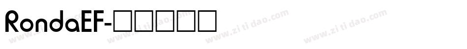 RondaEF字体转换