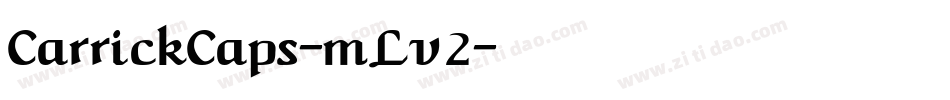 CarrickCaps-mLv2字体转换