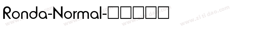 Ronda-Normal字体转换