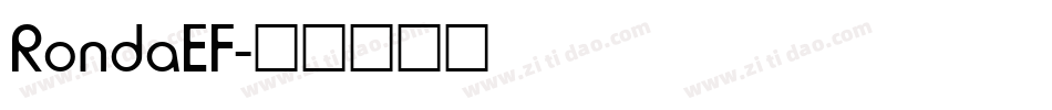 RondaEF字体转换