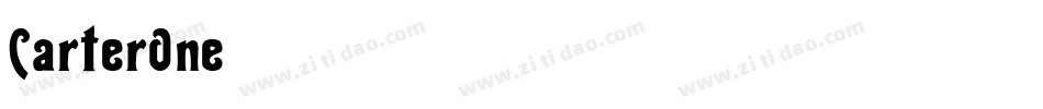 CarterOne字体转换