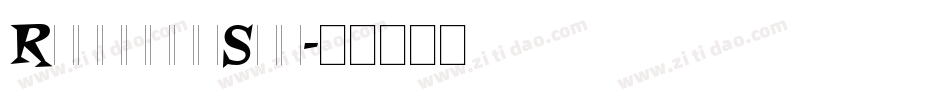 RoquetteStd字体转换