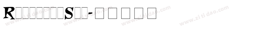 RoquetteStd字体转换
