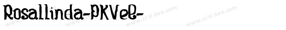 Rosallinda-PKVeE字体转换