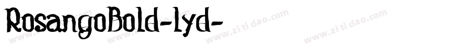 RosangoBold-lyd字体转换