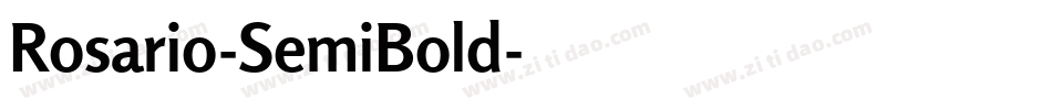 Rosario-SemiBold字体转换