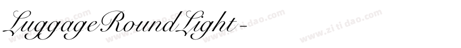 LuggageRoundLight字体转换
