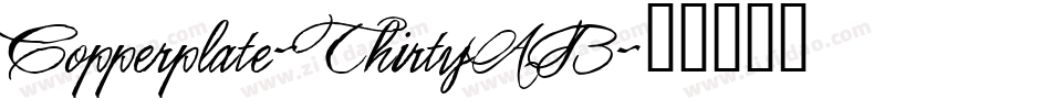 Copperplate-ThirtyAB字体转换