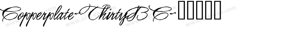 Copperplate-ThirtyBC字体转换